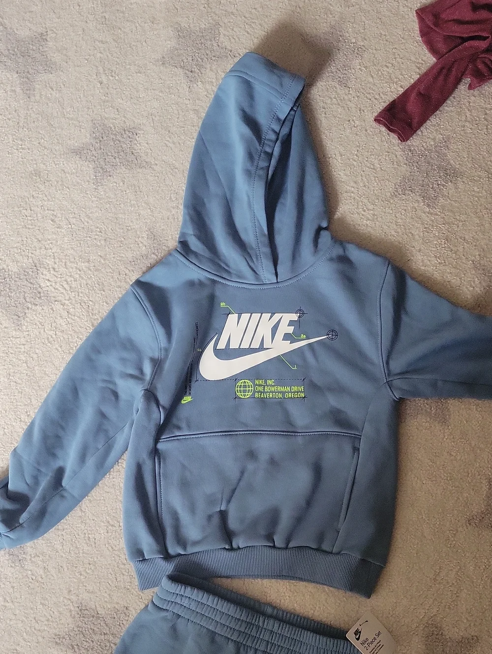 Nike Kids Blue Hoodie & Jogger Set